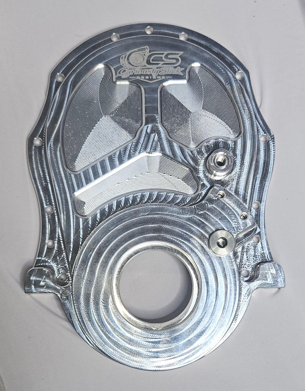 Cyriously Slick Designs Big Block Chevy integrated crank and cam sensor timing cover kit